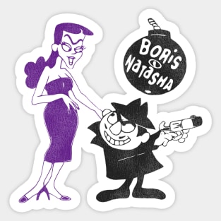 Boris and Natasha Sticker